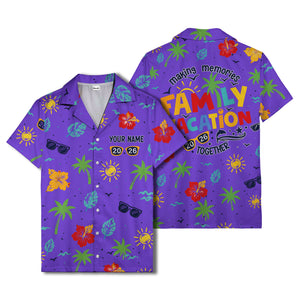hibiscus palm sunglasses watercolor hawaiian shirt for men