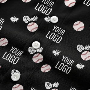 Baseballs Flying Through Tropical Leaves Polo Shirt For Men