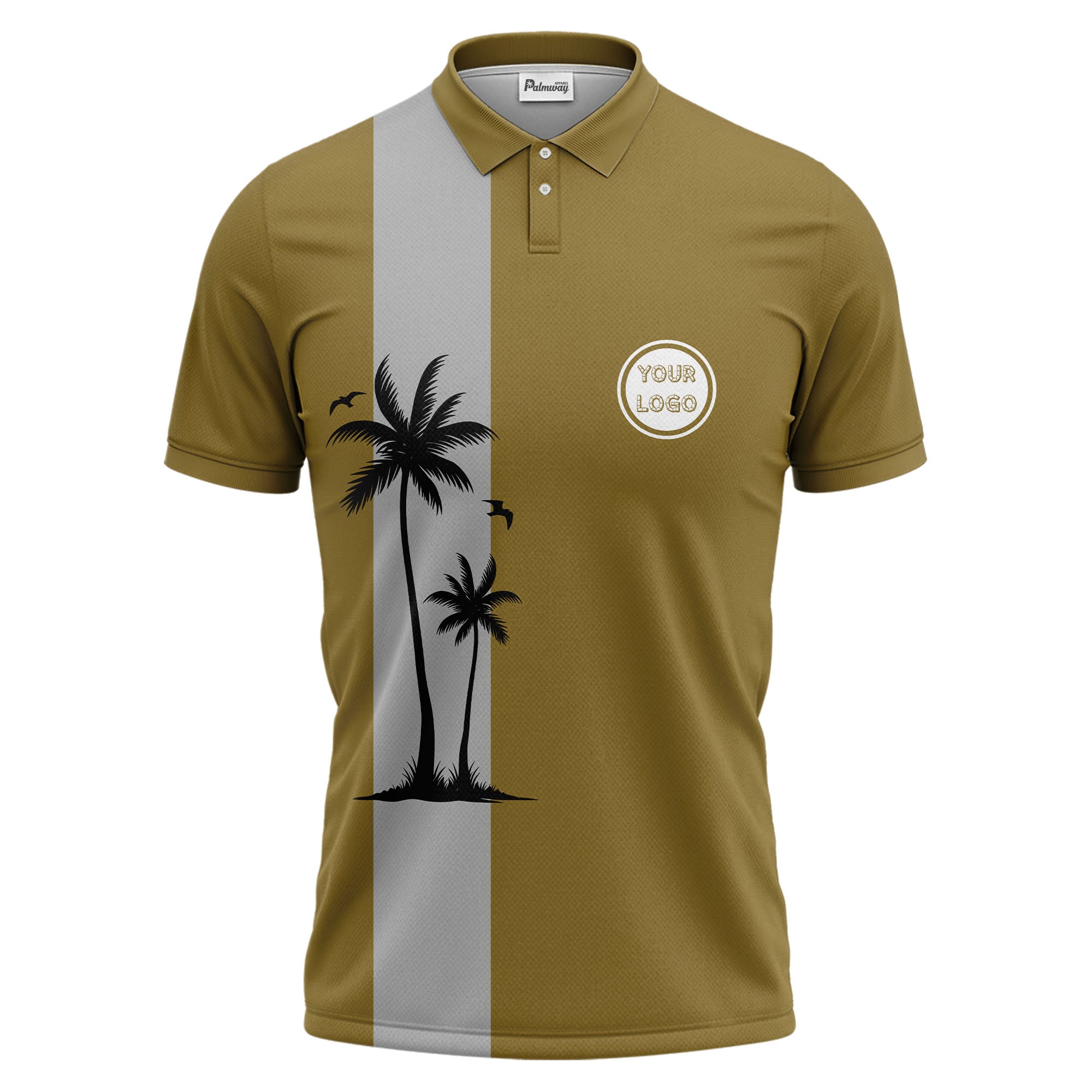 tropical palm tree polo shirt custom polo shirt