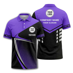 diagonal stripe dot geometric polo shirt for men