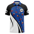 Custom Crawfish & Beer Polo Shirt – Personalized Logo Color Block Design, Multiple Colors