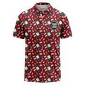 Men’s Custom Wine Pattern Hawaiian Shirt – Personalized Logo Party Shirt