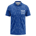 Custom Abstract Pattern Polo Shirt – Personalized Text in Your Choice of Color