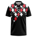 Custom Argyle Polo Shirt with Logo for Business, Golf & Team Uniforms