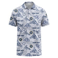 Men’s Custom Floral Polo Shirt – Personalized Logo and Text Team Apparel