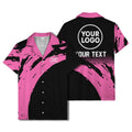 abstract paint splash modern art hawaiian shirt for men