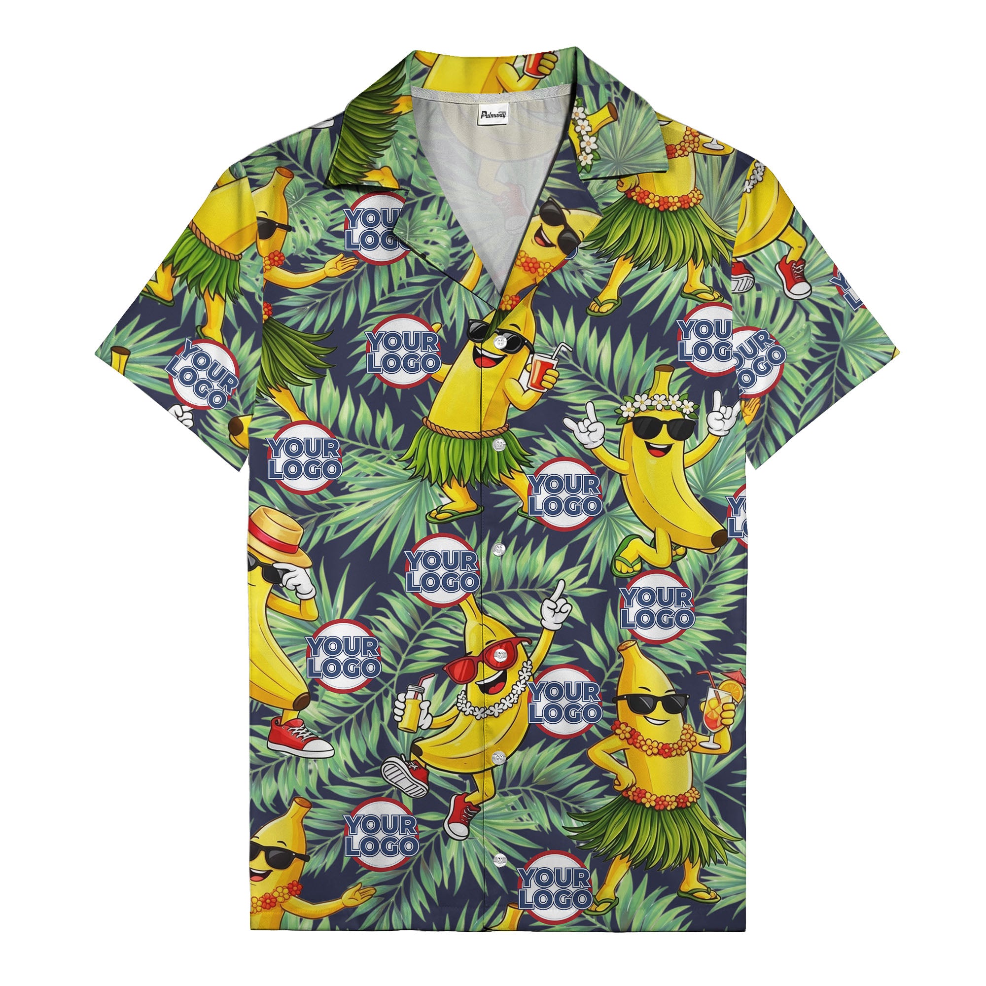 banana luau party cartoon bananas in sunglasses hawaiian shirt