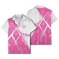 crystal shards & angular lines modern art hawaiian shirt