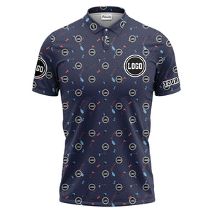 custom multi color golf sports custom logo polo shirt with team event tournament style hawaiian shirt