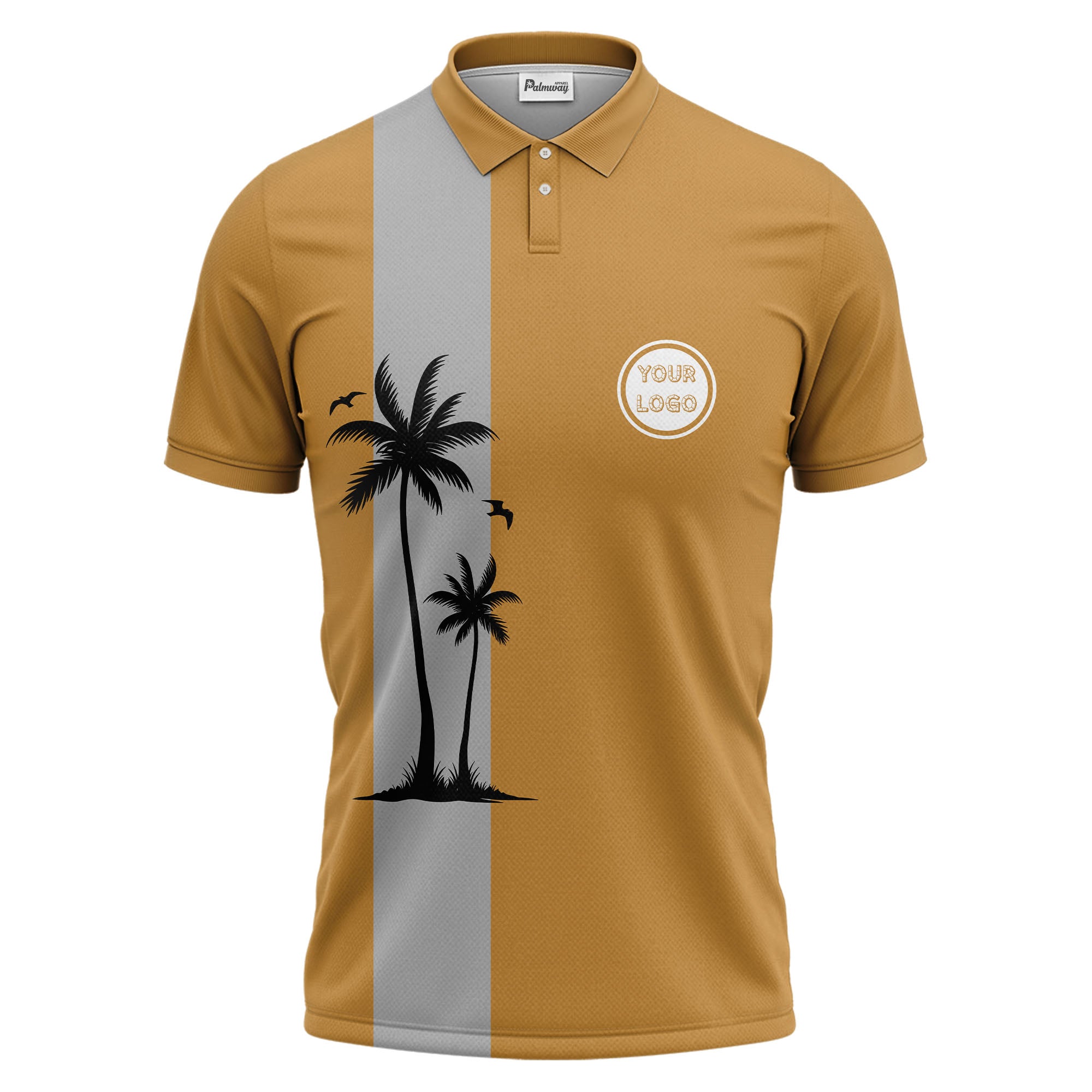 tropical palm tree polo shirt custom polo shirt