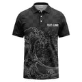 Personalized Japanese Wave Polo Shirt – Custom Logo & Color Team Uniform