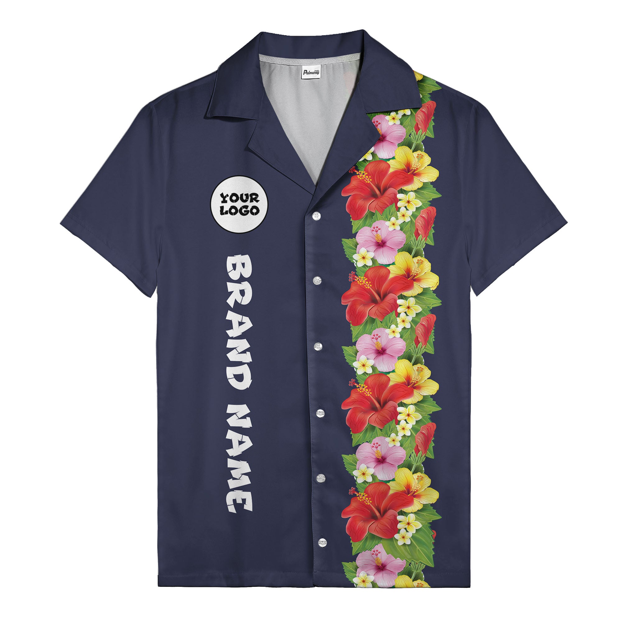 Sunset Hibiscus Explosion Tropical Floral Illustrated Hawaiian Shirt For Men