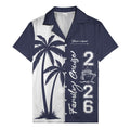 palm tree cruise ship family vacation graphic hawaiian shirt