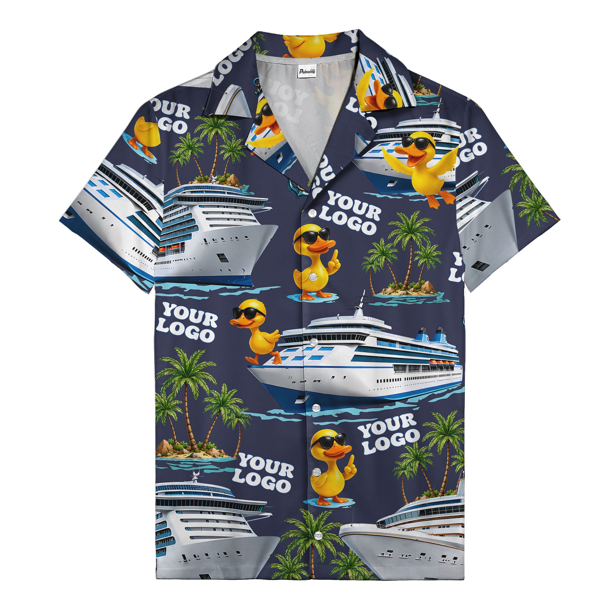 sunglasses ducks on cruise ships palm tree islands hawaiian shirt