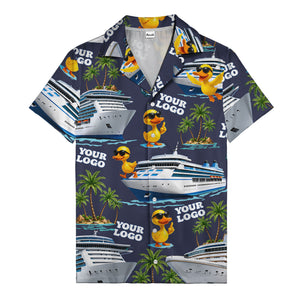 sunglasses ducks on cruise ships palm tree islands hawaiian shirt