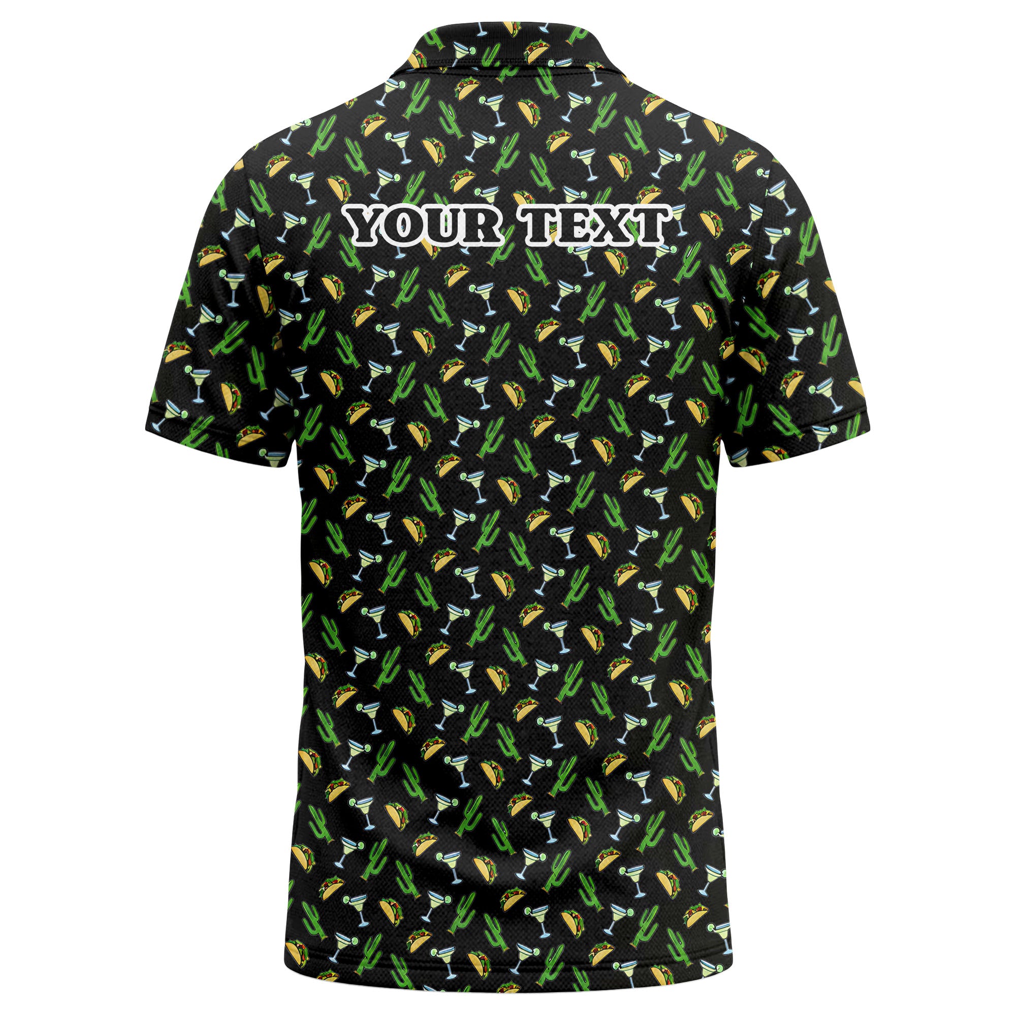 Custom Name & Logo Polo Shirt Team and Business Uniform Multicolor Abstract Pattern