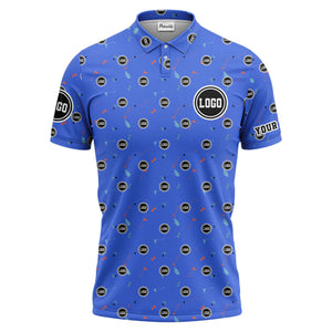 custom multi color golf sports custom logo polo shirt with team event tournament style hawaiian shirt