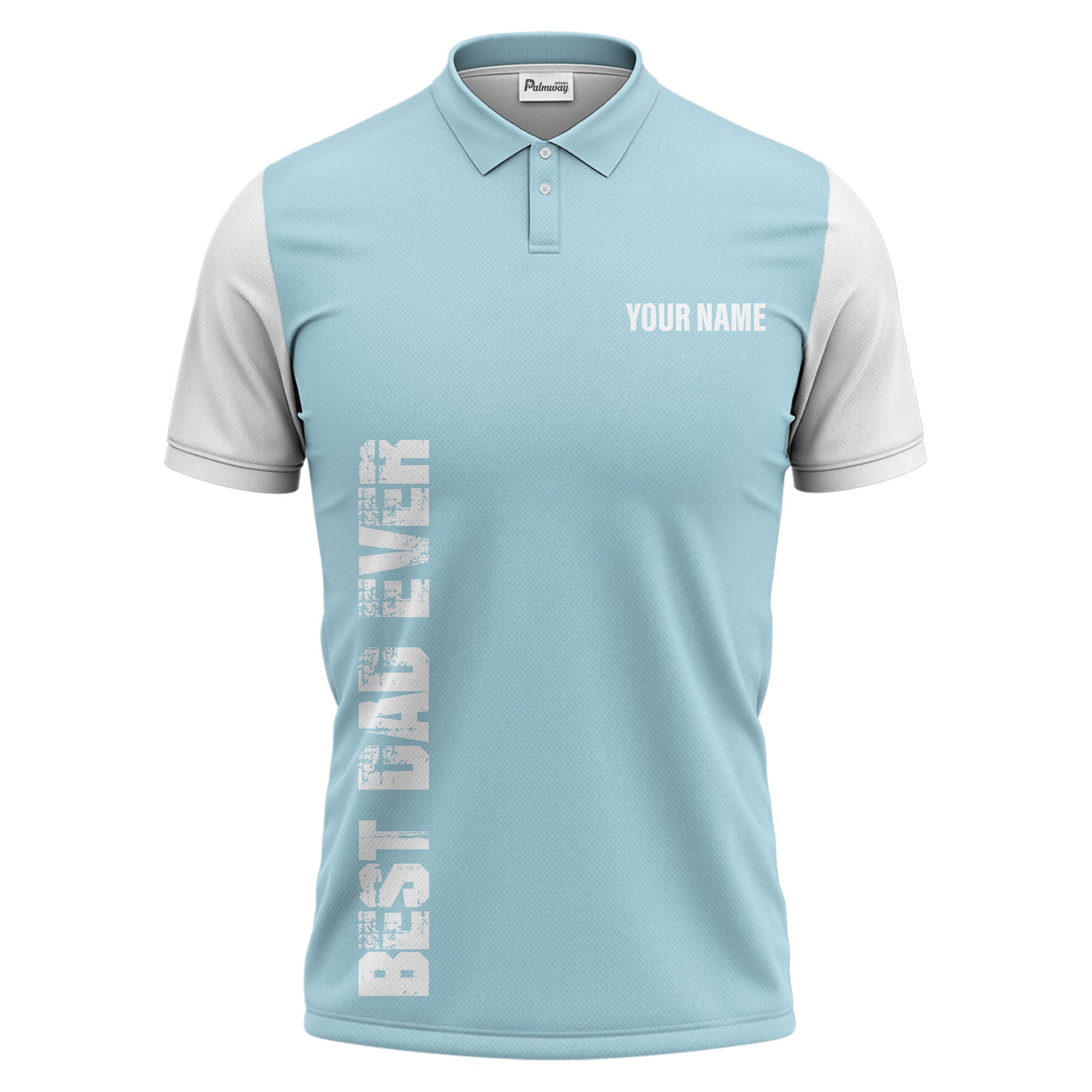best bag ever vertical text black white modern graphic polo shirt for men