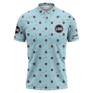 custom multi color golf sports custom logo polo shirt with team event tournament style hawaiian shirt