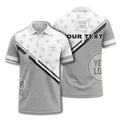 logo repeat diagonal stripe customizable polo shirt for teams