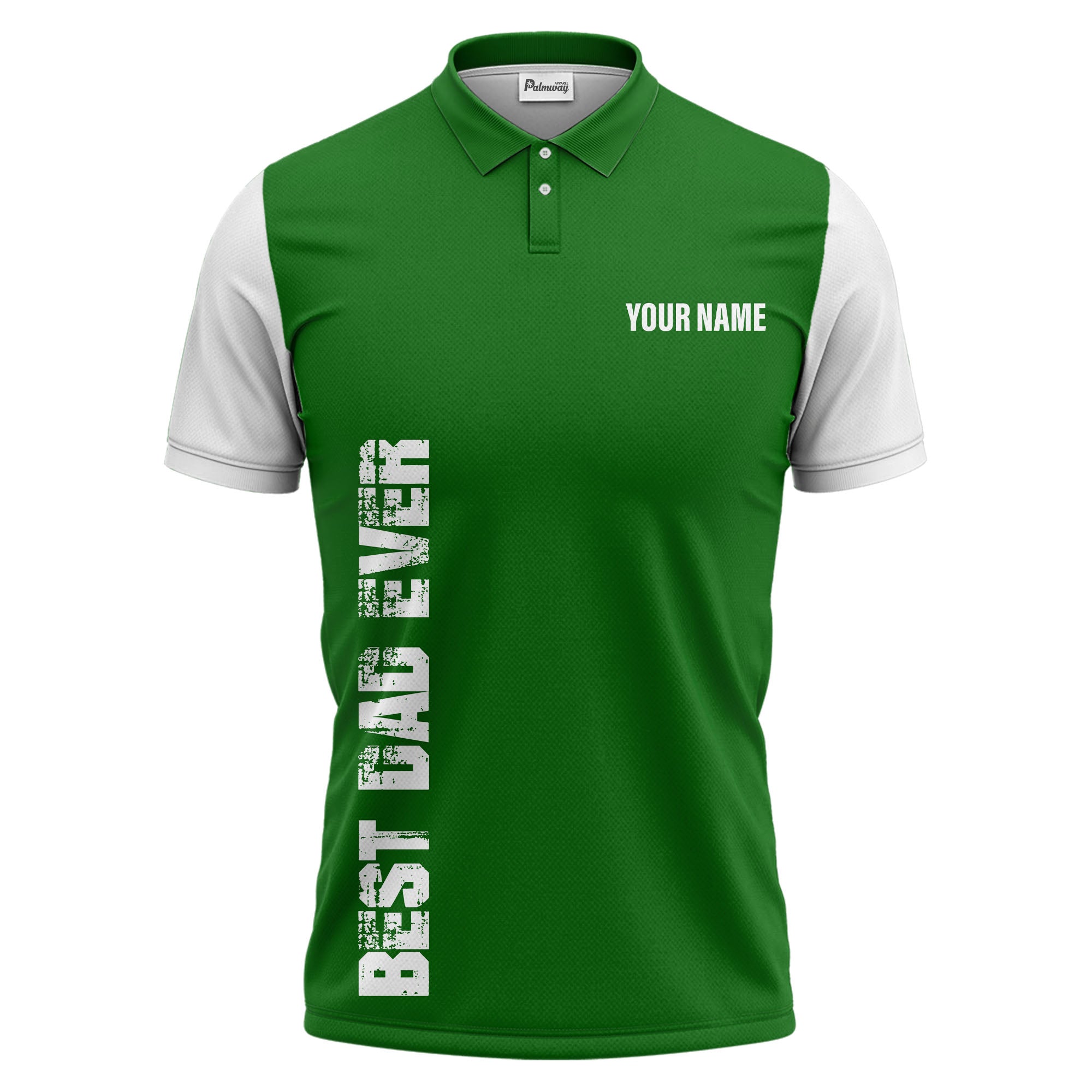 best bag ever vertical text black white modern graphic polo shirt for men