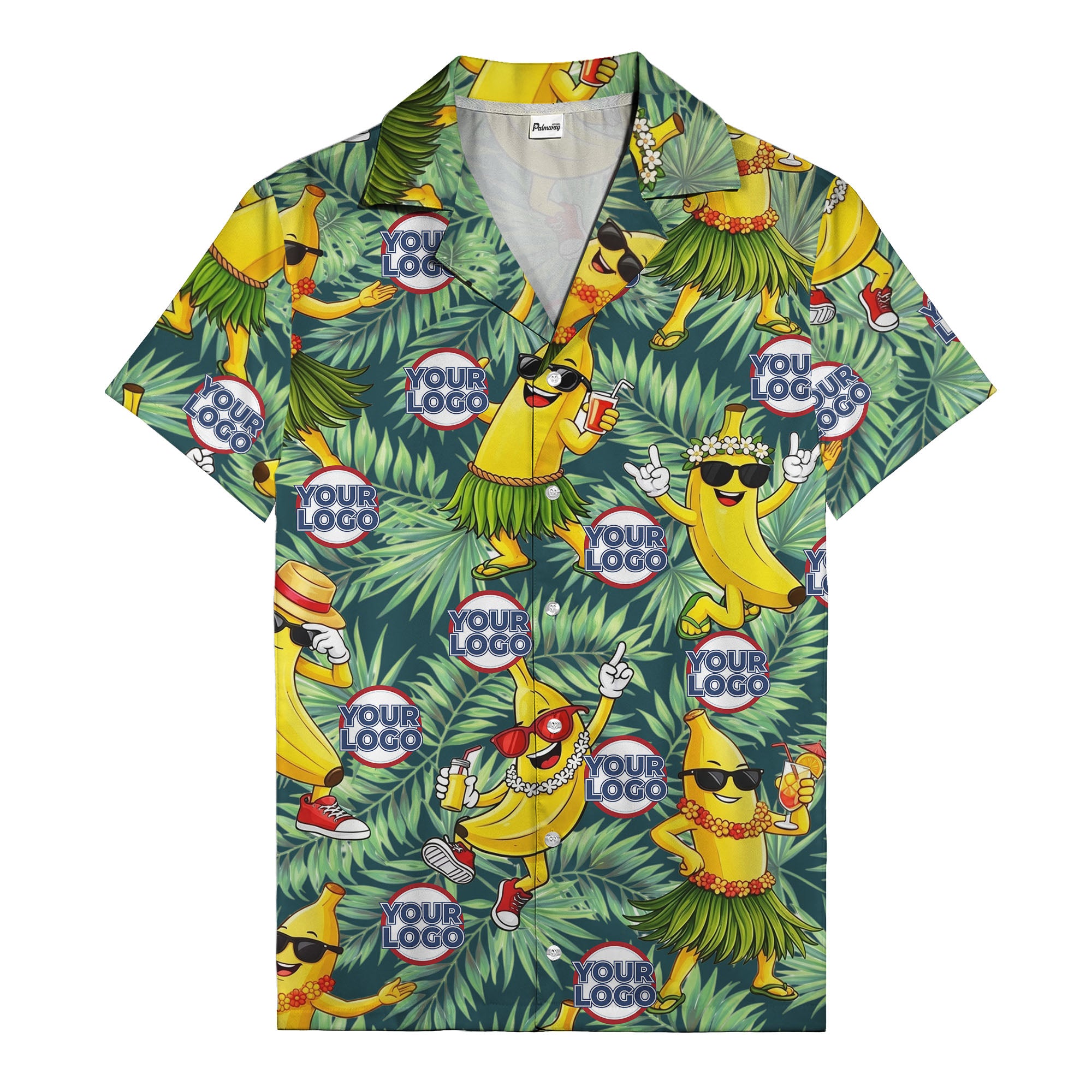 banana luau party cartoon bananas in sunglasses hawaiian shirt