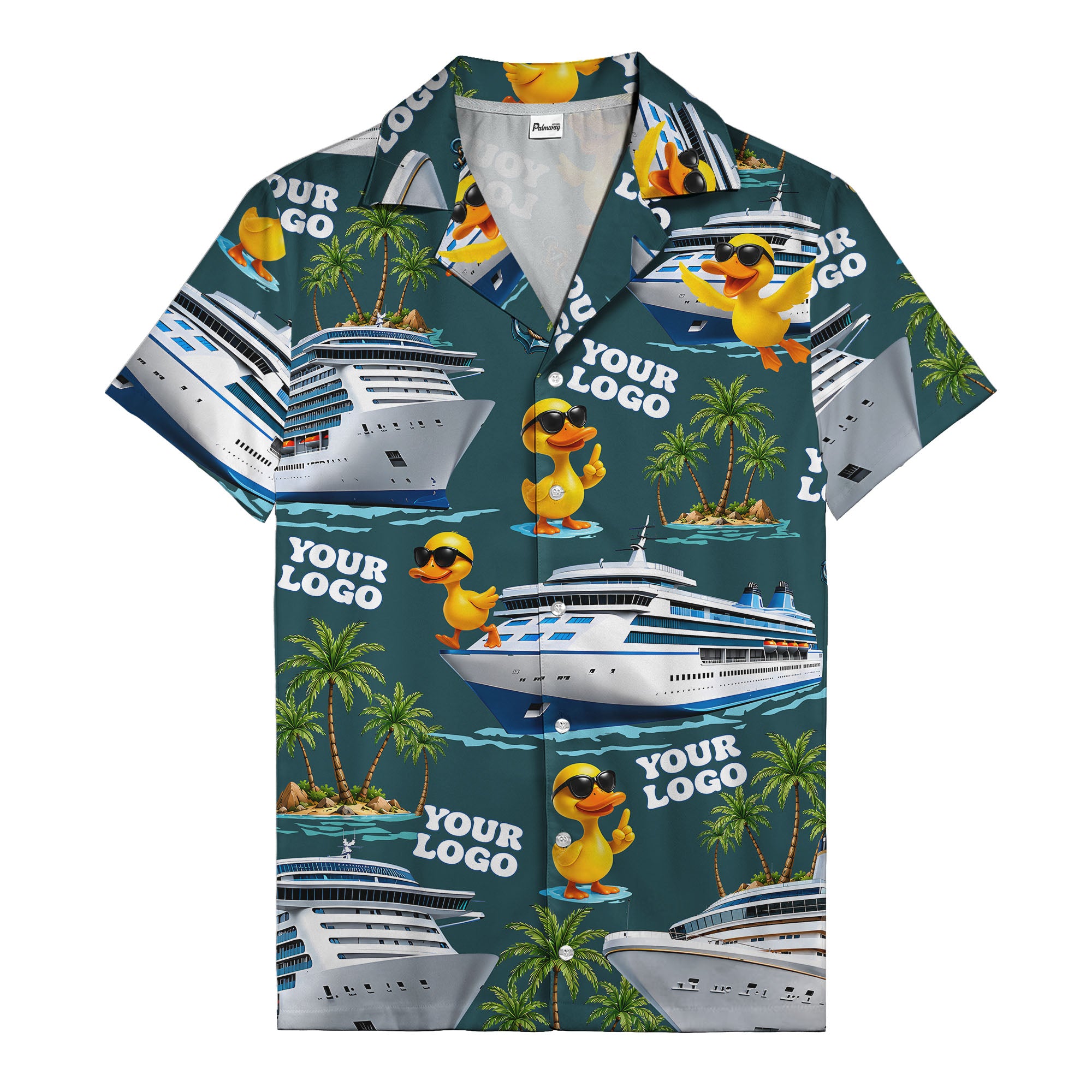 sunglasses ducks on cruise ships palm tree islands hawaiian shirt