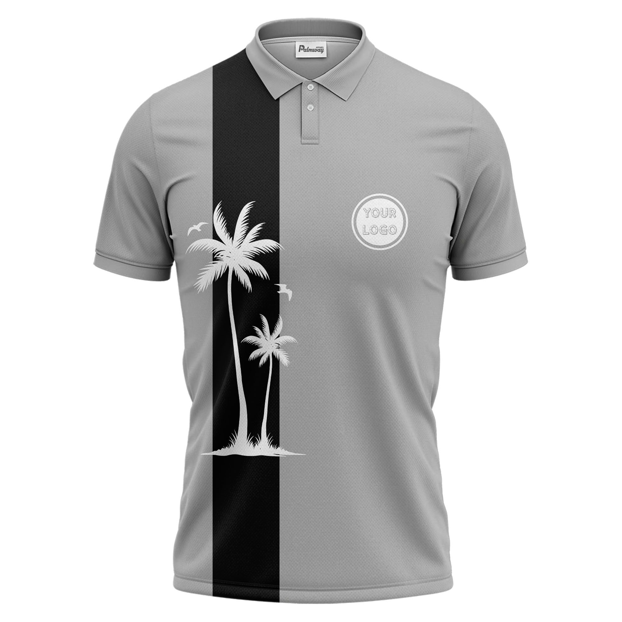 tropical palm tree polo shirt custom polo shirt