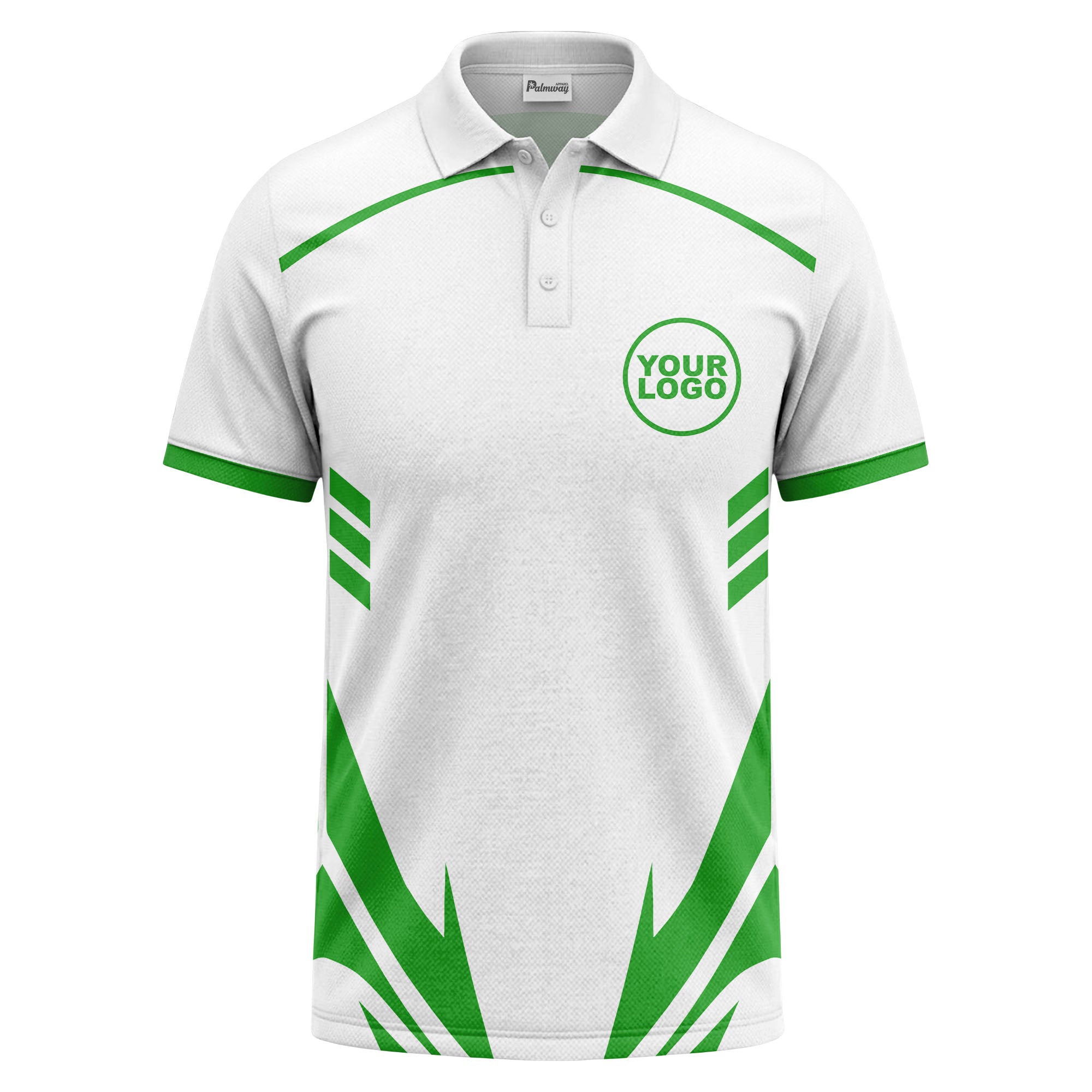 lightning bolt graphic custom logo sporty modern polo shirt