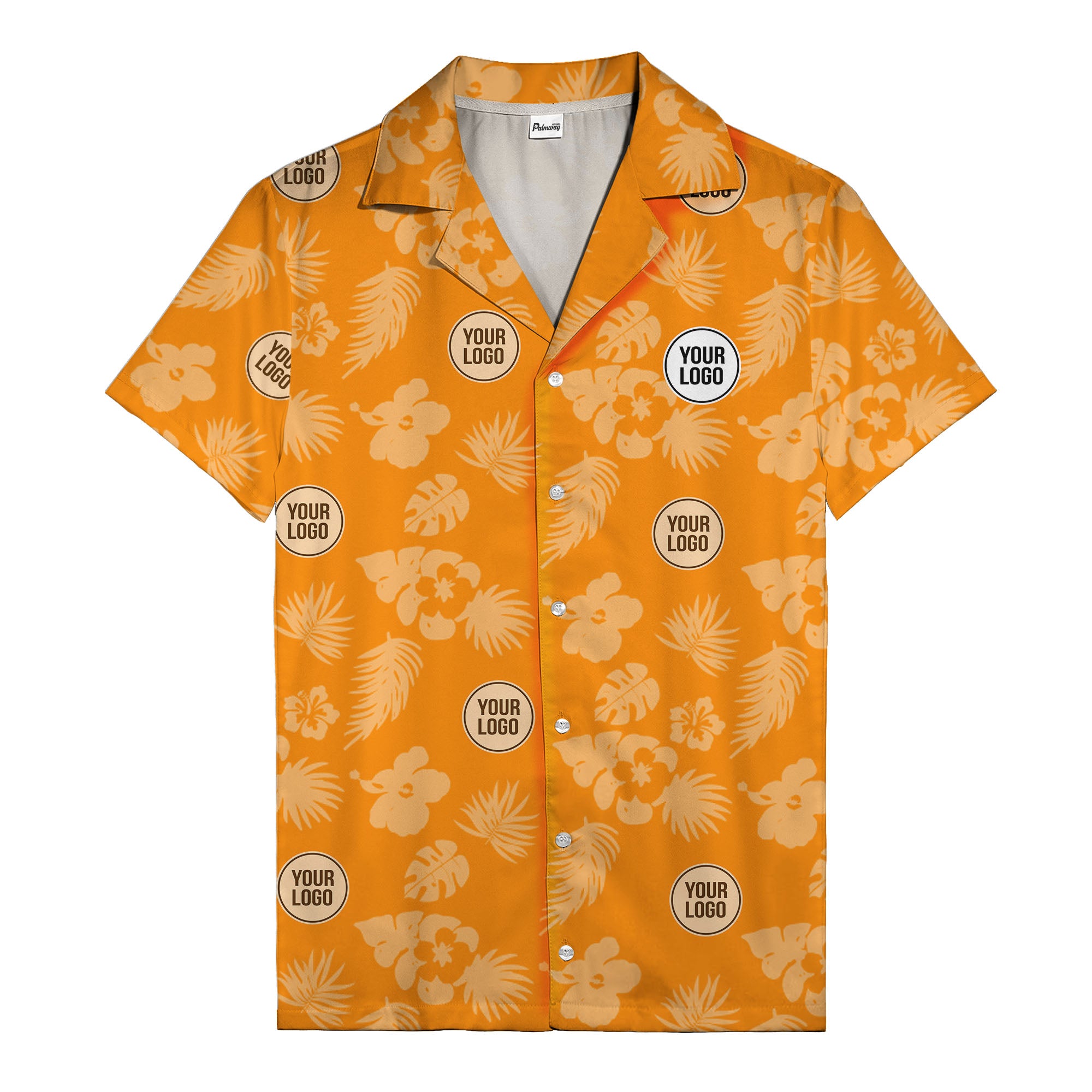 monochrome tropical flowers and leaves hawaiian shirt for men