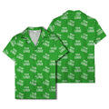 Custom Logo Pattern All-Over Print Short Sleeve Hawaiian Shirt - Personalized Restaurant & Cafe Uniform Button Down Shirt
