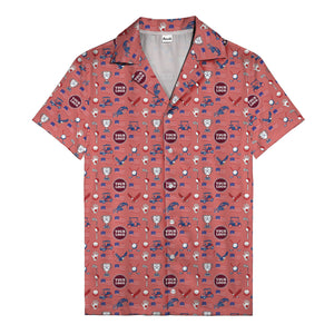 american flag eagle golf cart trophy hawaiian shirt for men