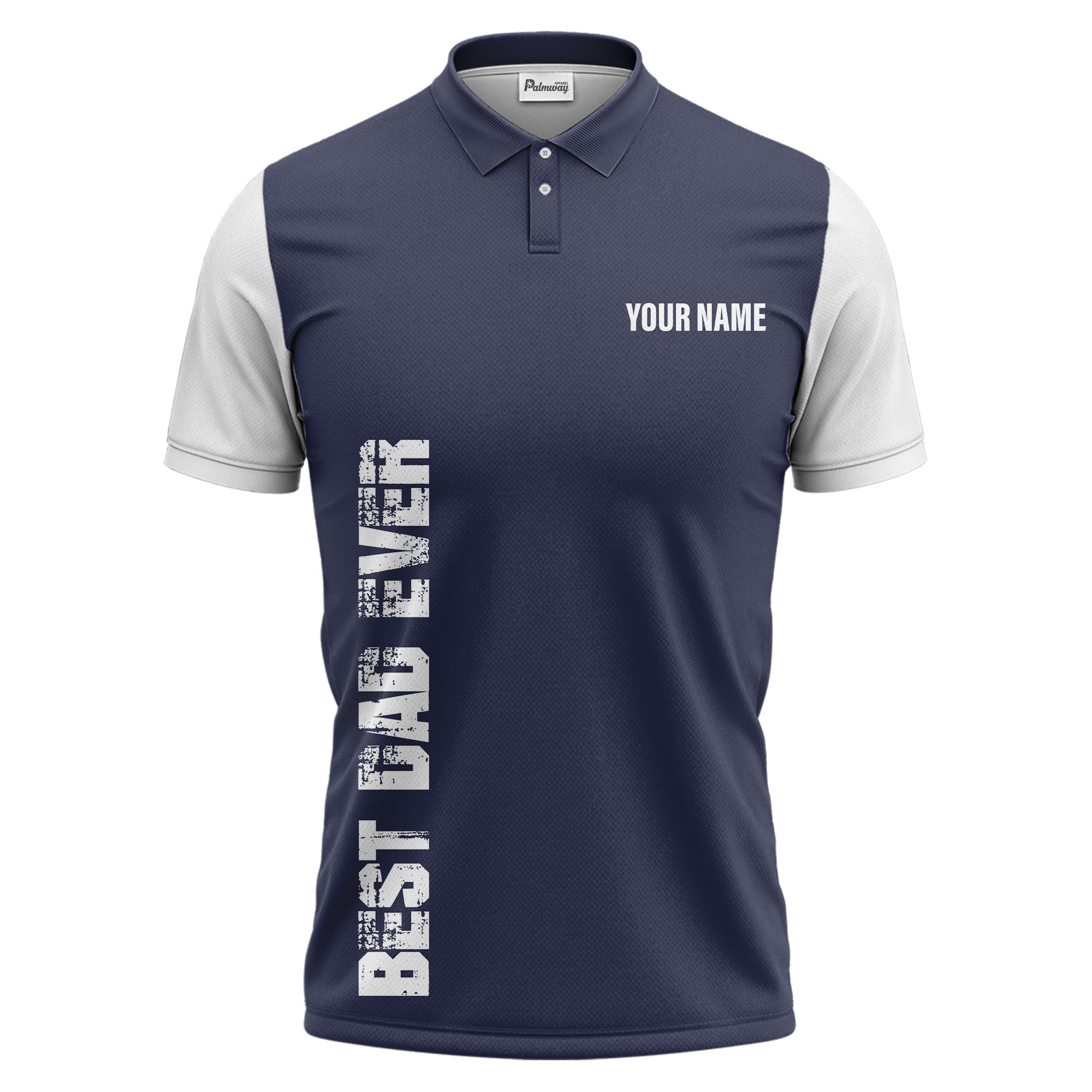 best bag ever vertical text black white modern graphic polo shirt for men