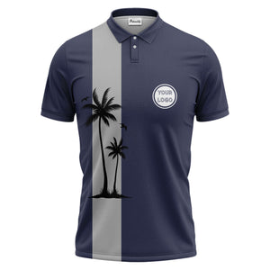 tropical palm tree polo shirt custom polo shirt