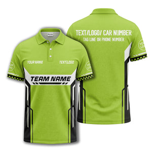 customizable team name geometric stripes polo shirt for men