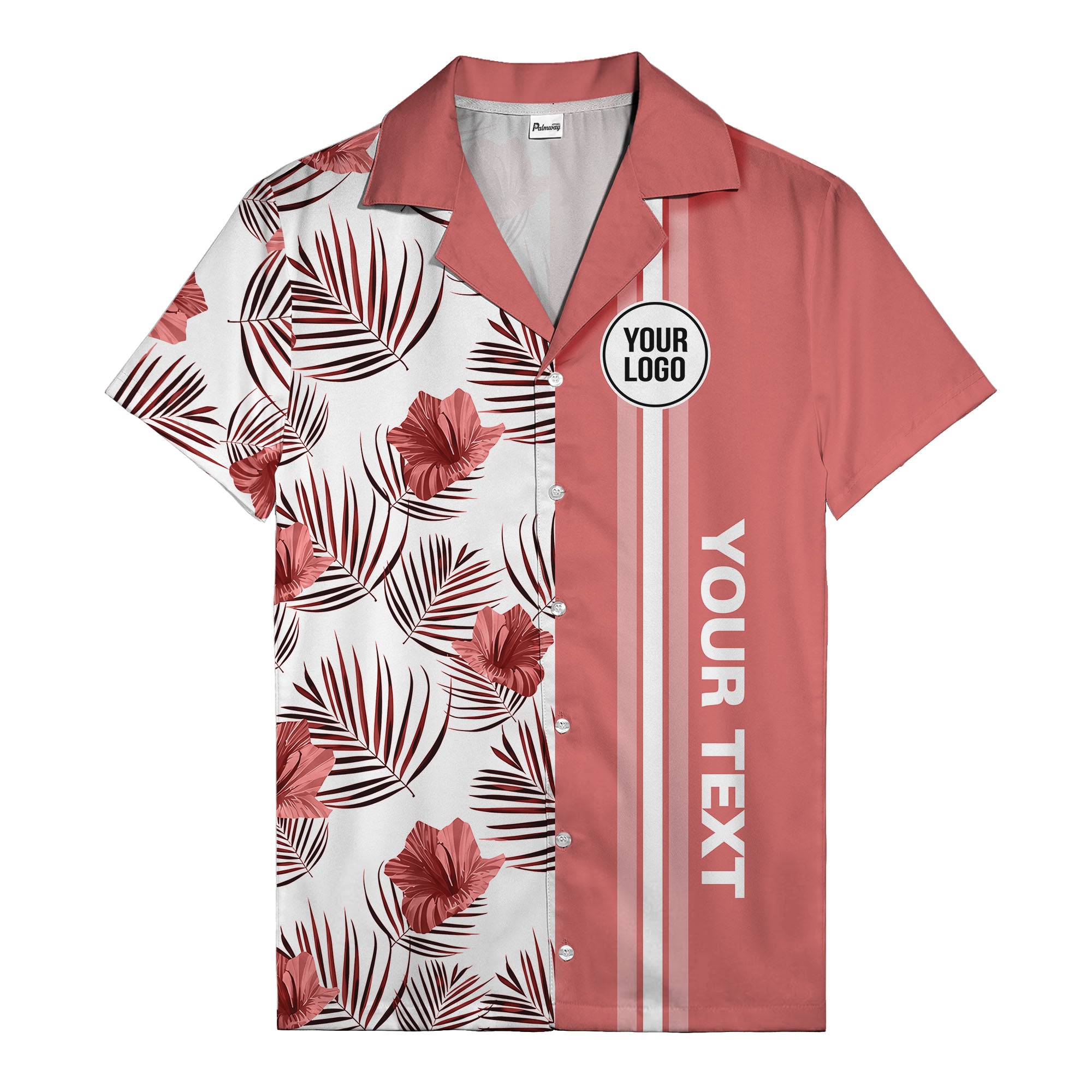 jet black monochrome tropical floral leaves hawaiian shirt for men