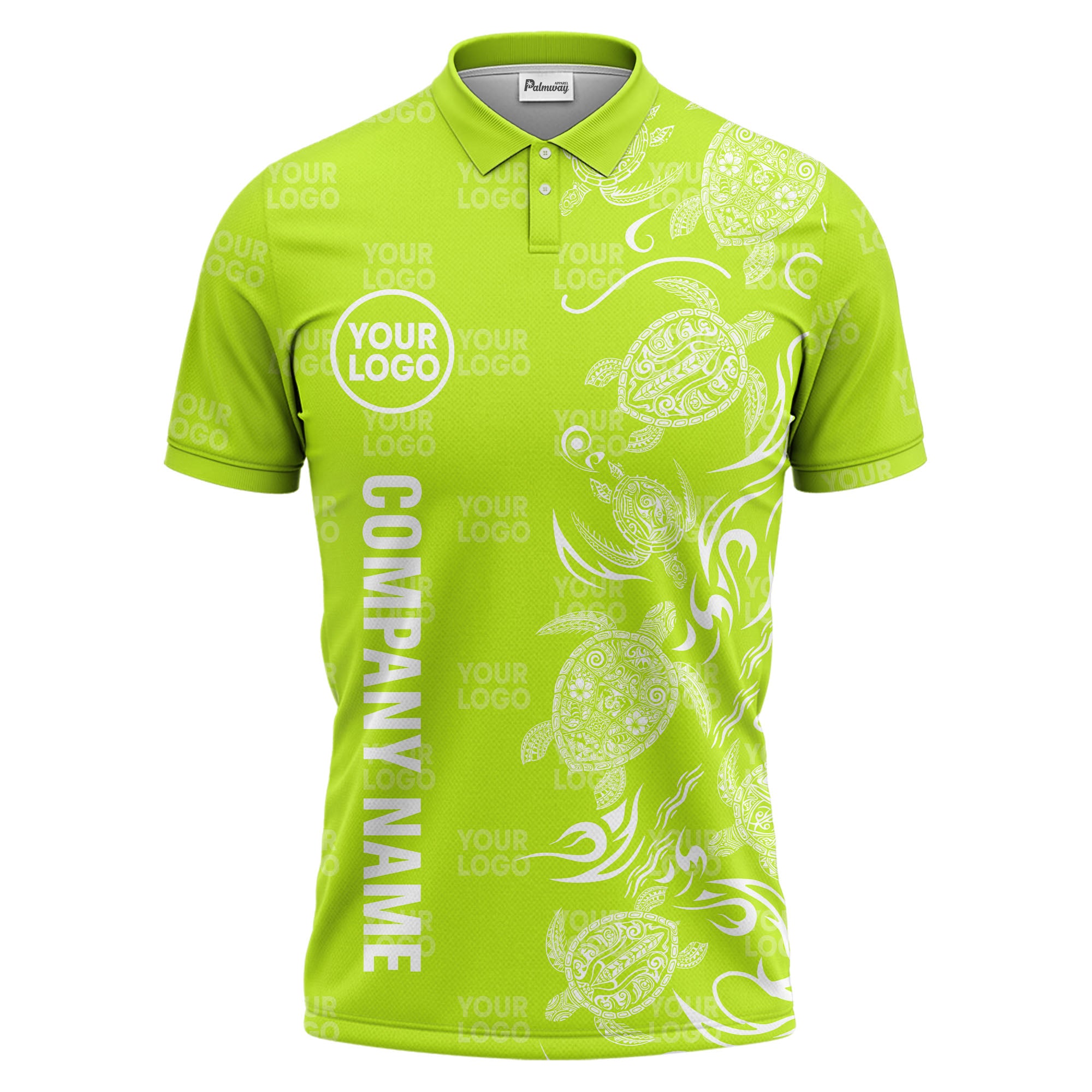 tribal sea turtle swirl black white artwork polo shirt for beach days