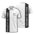 DIP’S Mart Freshness Delivered Custom White Polo Shirt