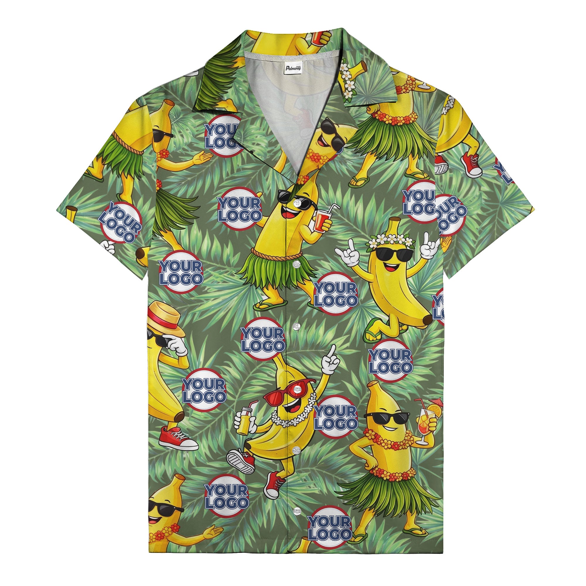 banana luau party cartoon bananas in sunglasses hawaiian shirt