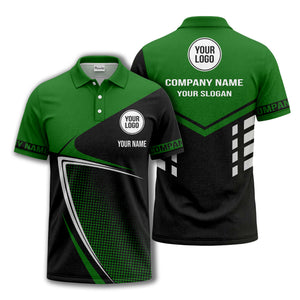 diagonal stripe dot geometric polo shirt for men