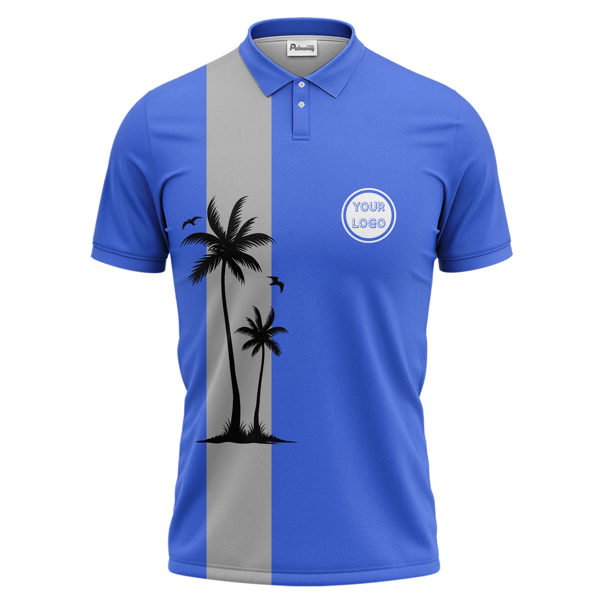 tropical palm tree polo shirt custom polo shirt