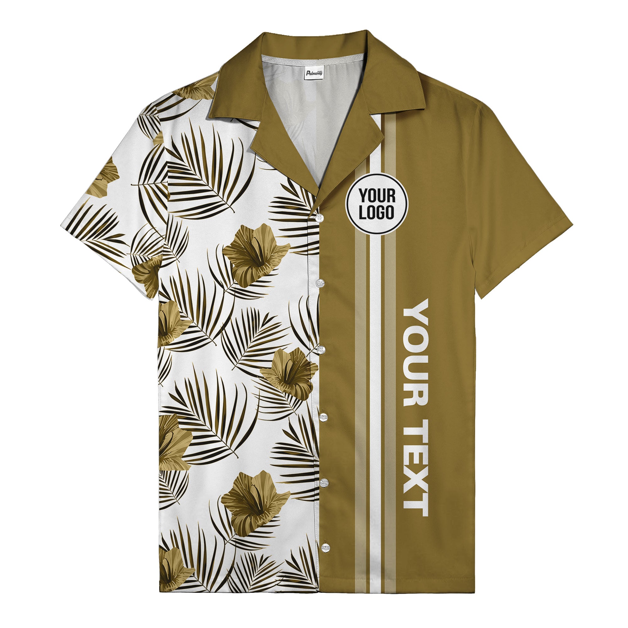 jet black monochrome tropical floral leaves hawaiian shirt for men