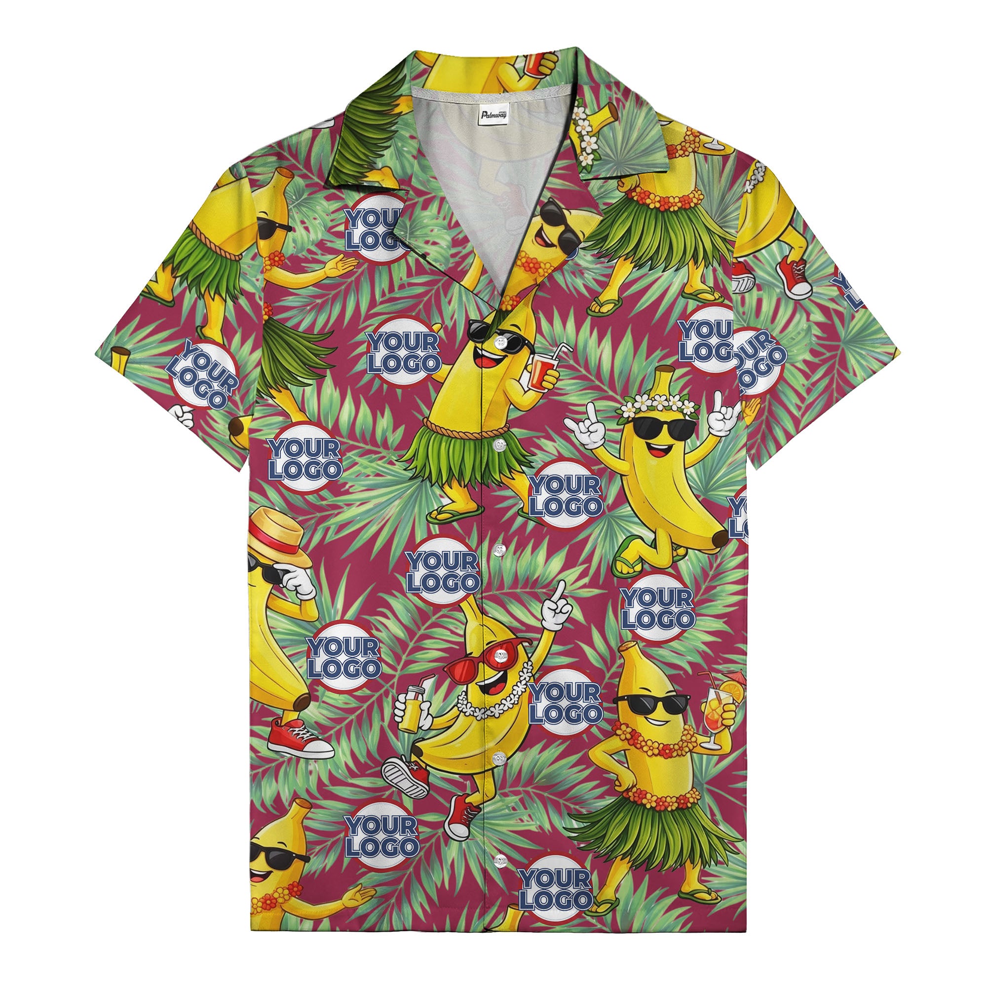 banana luau party cartoon bananas in sunglasses hawaiian shirt