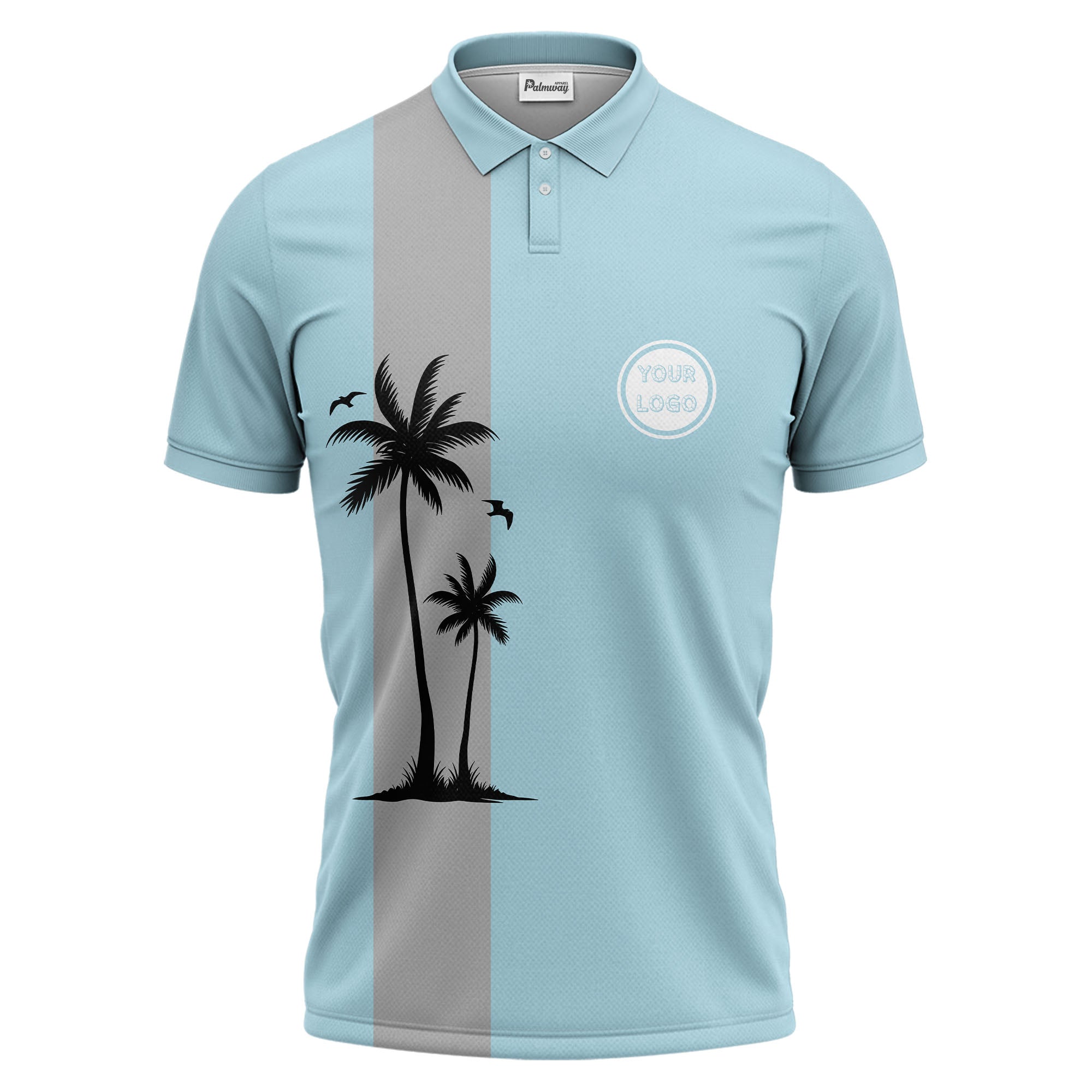 tropical palm tree polo shirt custom polo shirt