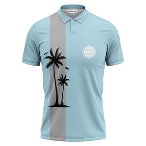 tropical palm tree polo shirt custom polo shirt