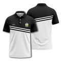 3 Putt Mutts Custom Black & White Golf Polo Shirt