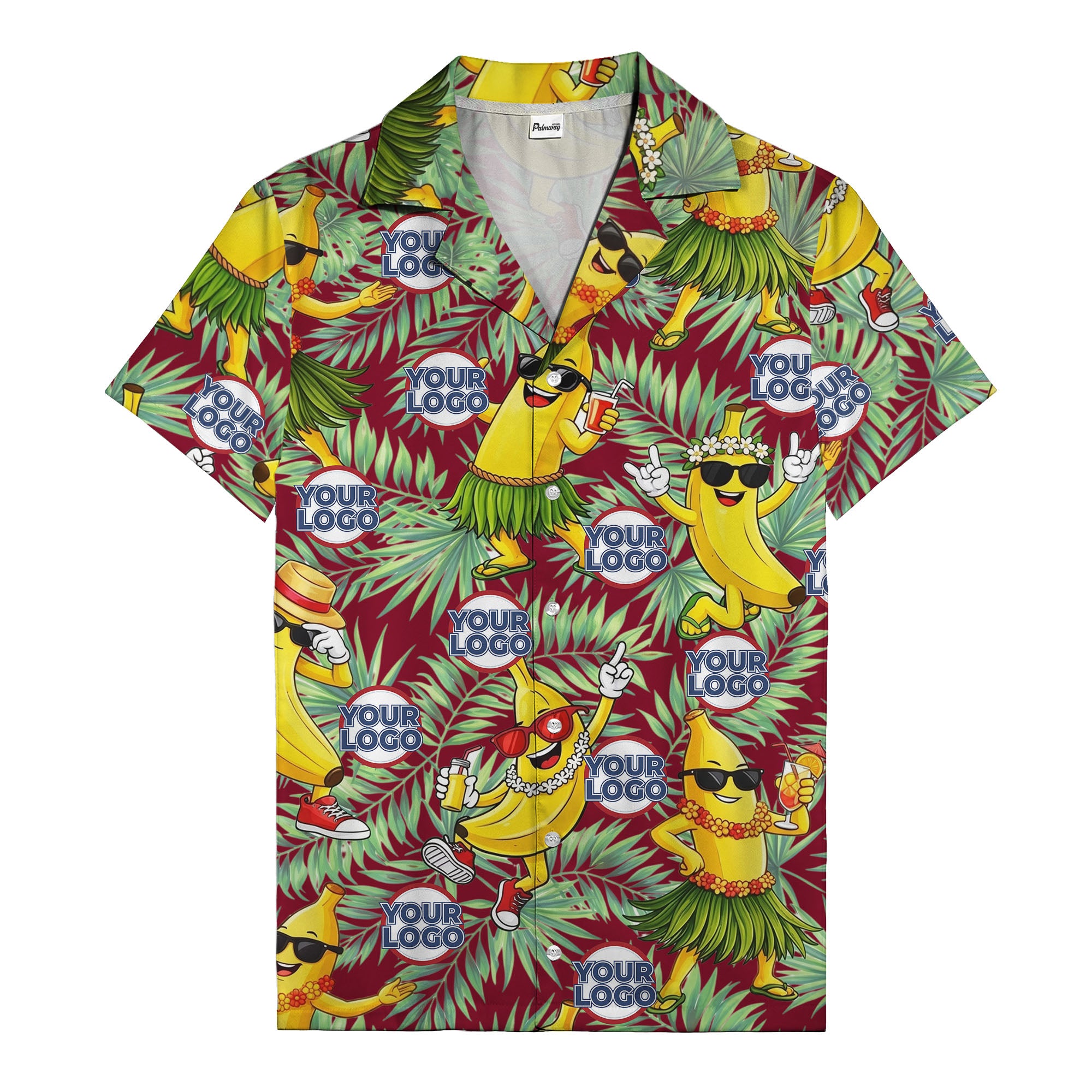 banana luau party cartoon bananas in sunglasses hawaiian shirt