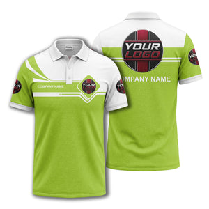 diamond stripe custom logo corporate polo shirt