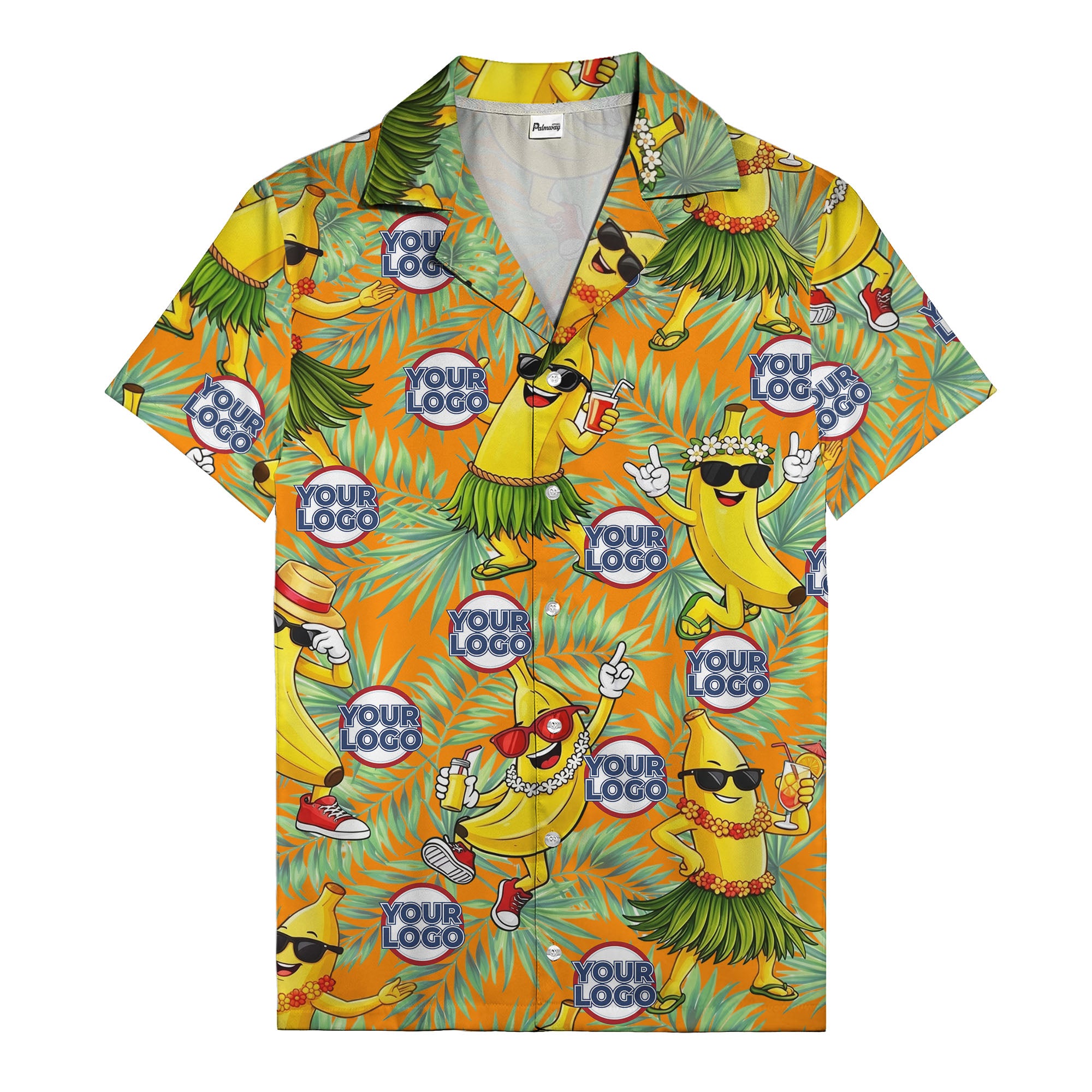 banana luau party cartoon bananas in sunglasses hawaiian shirt
