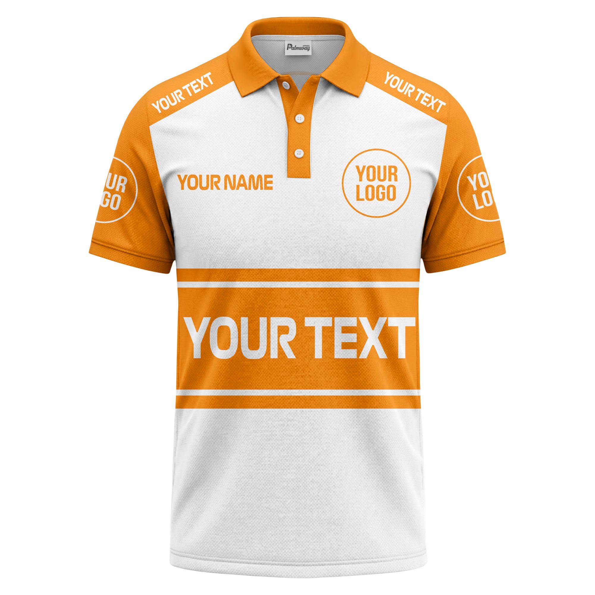 customizable logo & text sport jersey polo shirt for team gear
